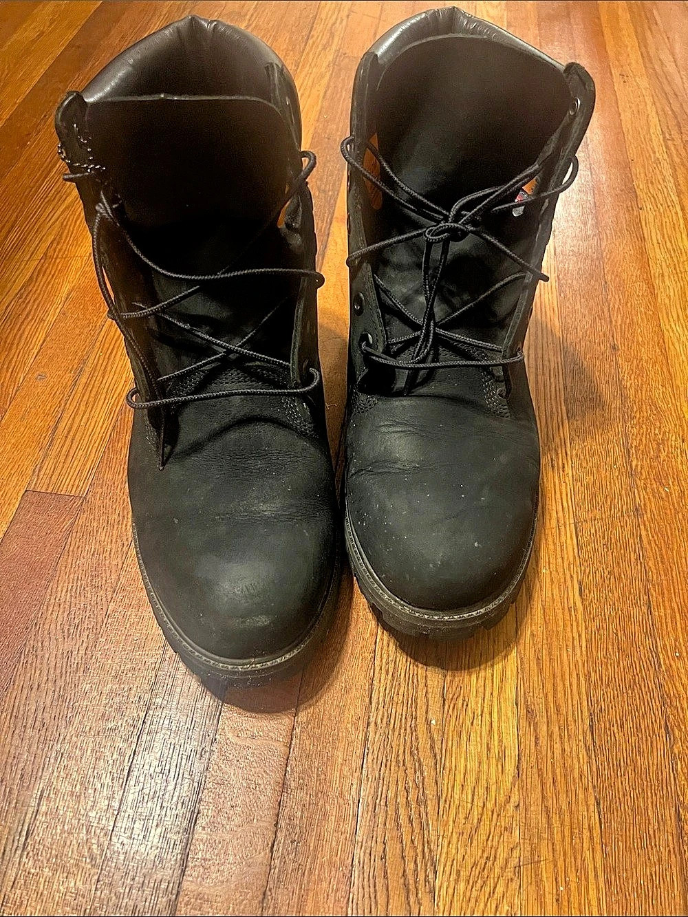 Timberland 6-Inch Premium Waterproof Boot Black Lace-Up Boots
